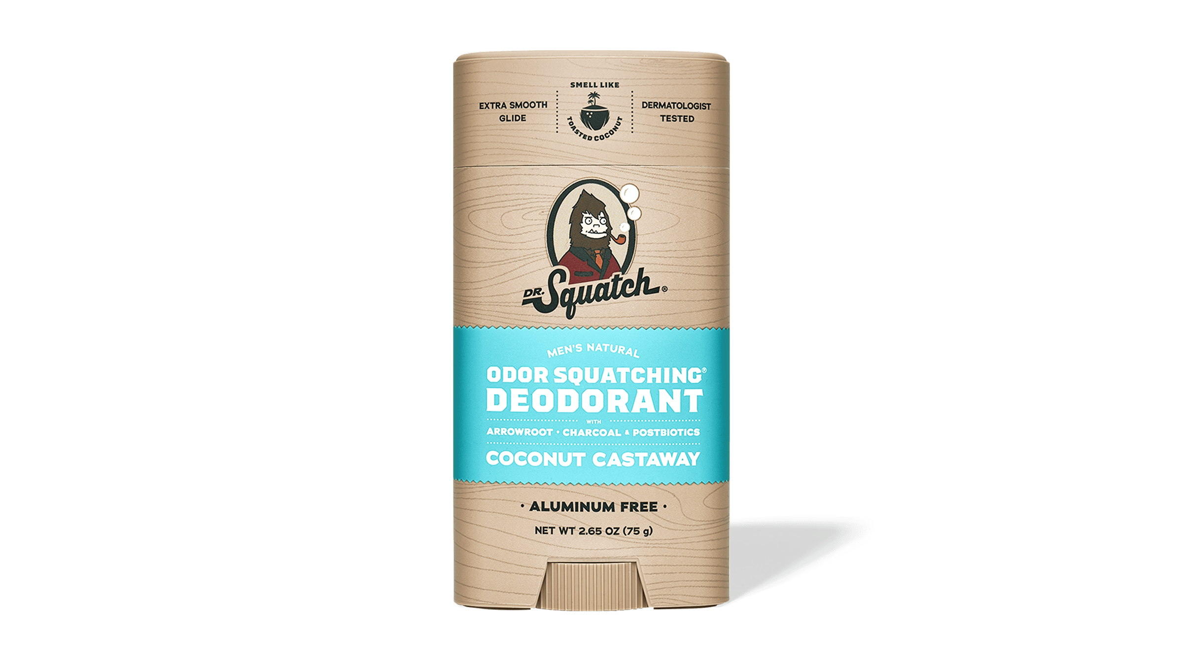 Dr. Squatch Coconut Castaway Deodorant packaging