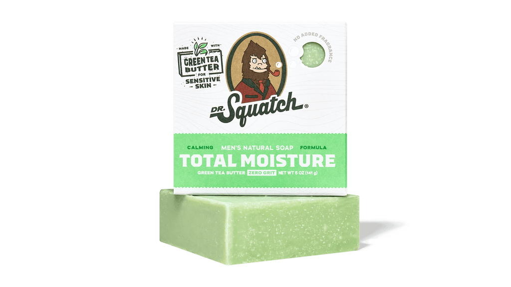 Dr. Squatch Green Tea Butter bar soap packaging