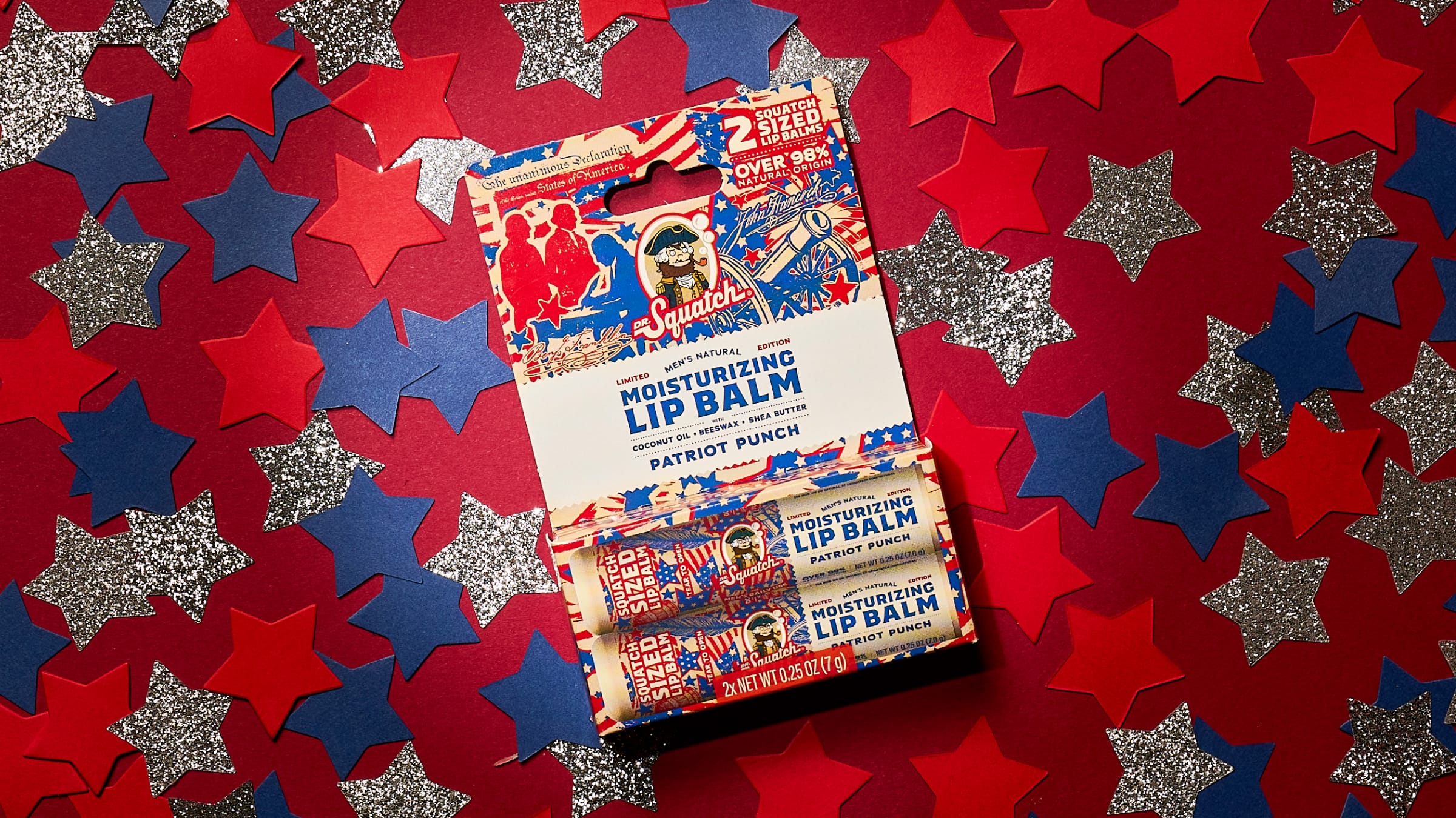 Dr. Squatch Patriot Punch Lip Balm 2-Pack — product photo 4 of 4