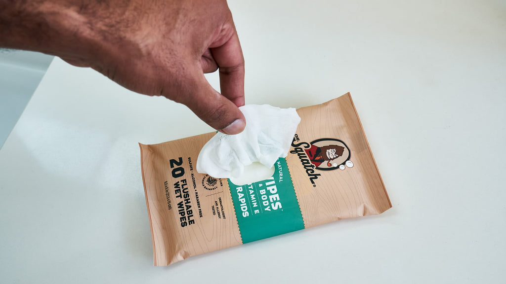 Dr. Squatch product being used