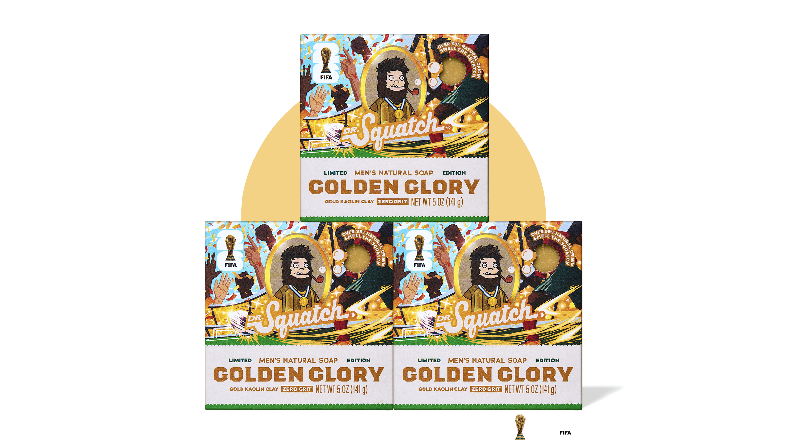 Dr. Squatch Golden Glory Hat-Trick Pack gift set — product photo 1 of 4